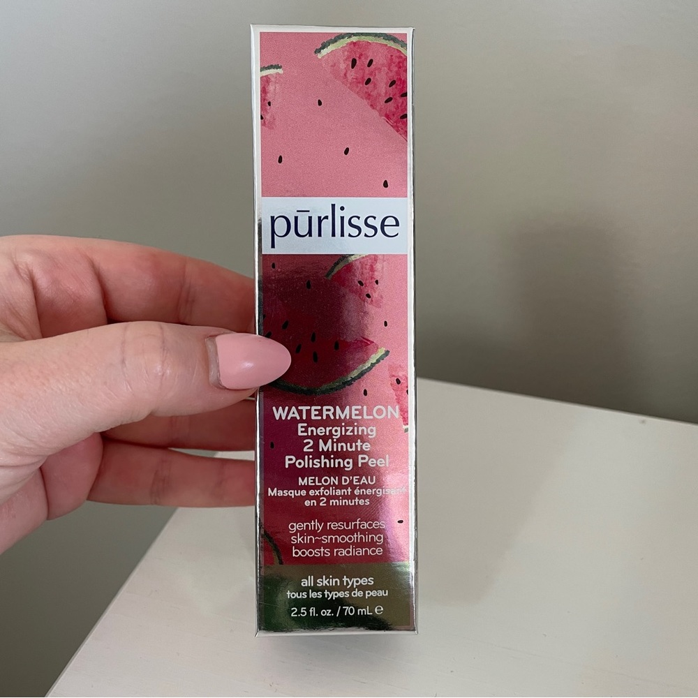 ✨NEW Purlisse Watermelon Energizing 2 Minute Polishing Peel